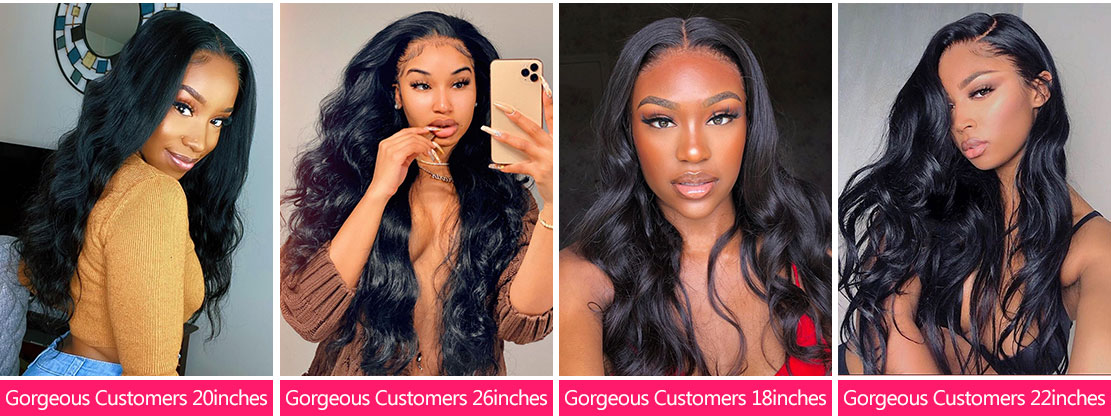 Body Wave Density Lace Front Wigs Show