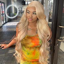 blonde lace front wig