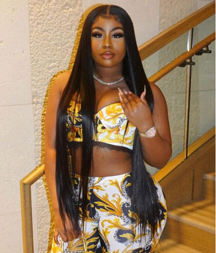 Straight lace front wig