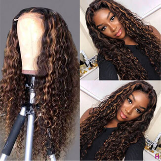 Curly Hair Highlight Wigs